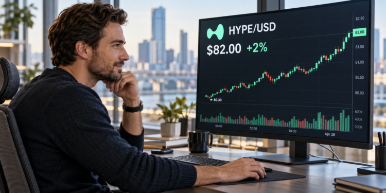 HYPE rebounds near $82 as Ripple Prime expands institutional access to Hyperliquid markets