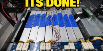 MONSTER 8x 170HX 64GB X16 LANES SERVER IS ALIVE!