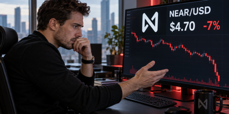 NEAR slips below $5 despite $5.42m ETF inflow