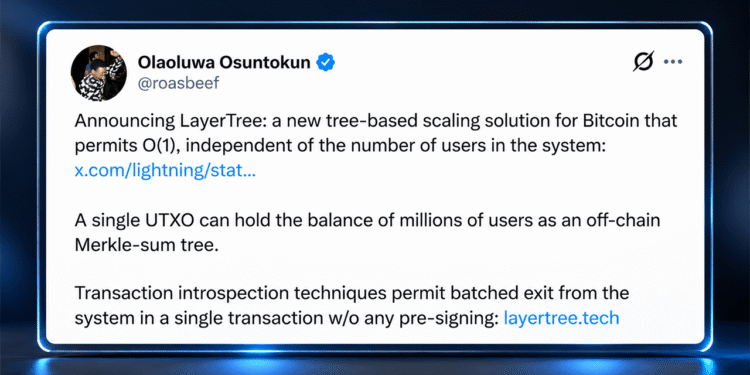 New Tree-Based Bitcoin Scaling Proposal Targets Millions of Users