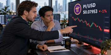 PI holds below $0.0800 as stablecoin plans emerge, but downside risks persist