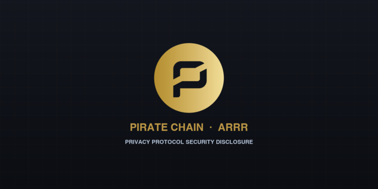 Pirate Chain ARRR official cryptocurrency emblem and privacy blockchain insignia