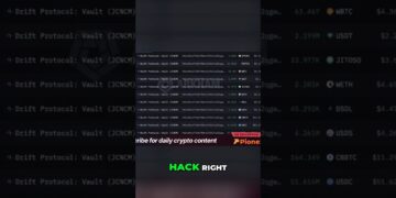 Solana's Drift Protocol $270 Million Hack! #shorts