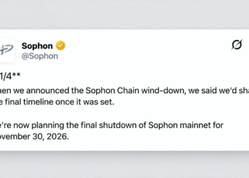 Sophon Set to Pull Plug on Layer 2 Network After $70M Funding Push – Bitcoin News